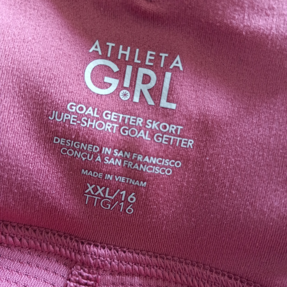 Athleta Girl Pink Goal Getter Skort